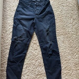 Old Navy Black Skinny Jeans Distressed Style